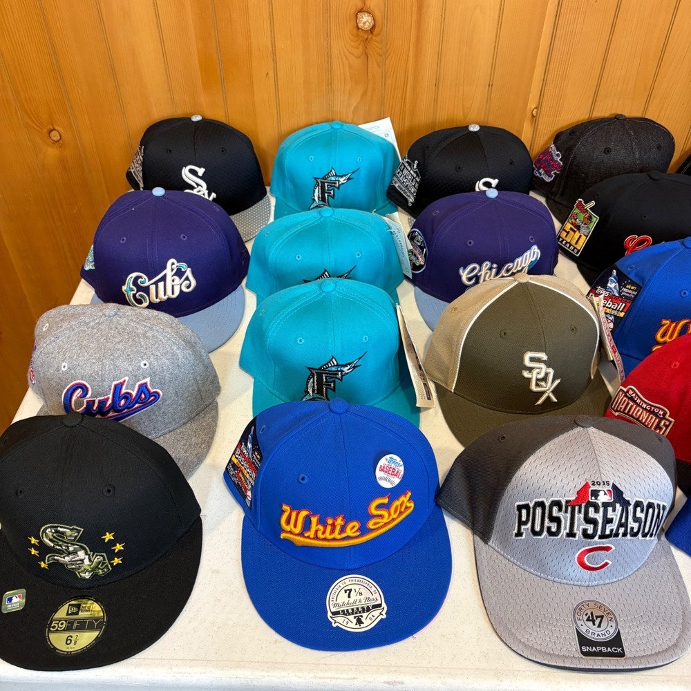 Hat Lot Of 174 NFL MLB MLS NHL Skate Brands New Era Mitchell and Ness 47' NEW